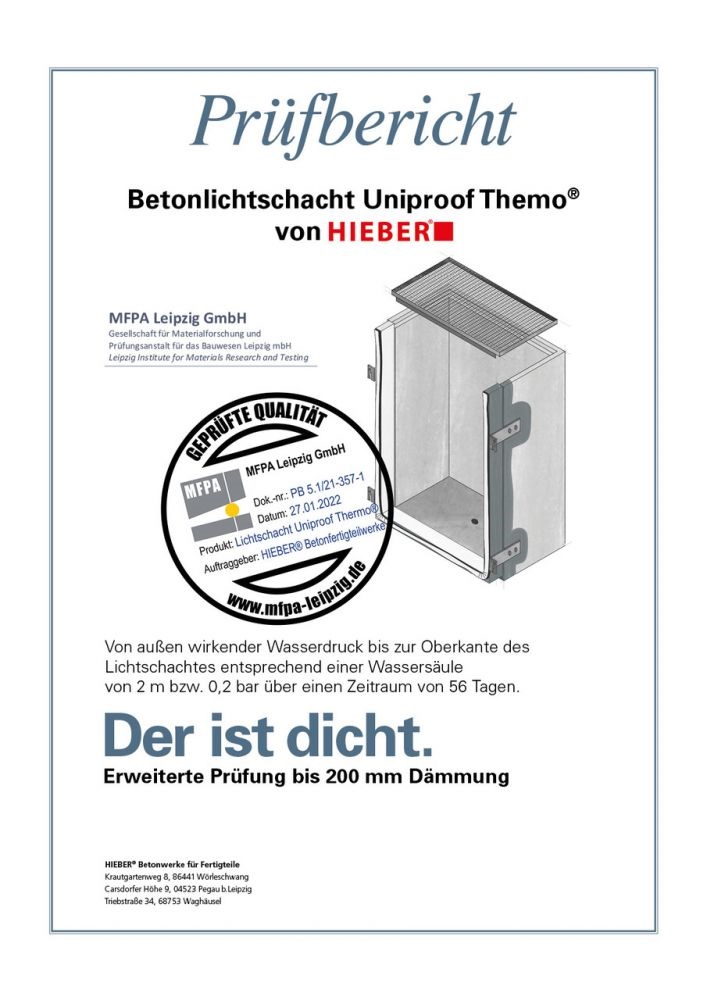 ZEB Prüfzeugnis
